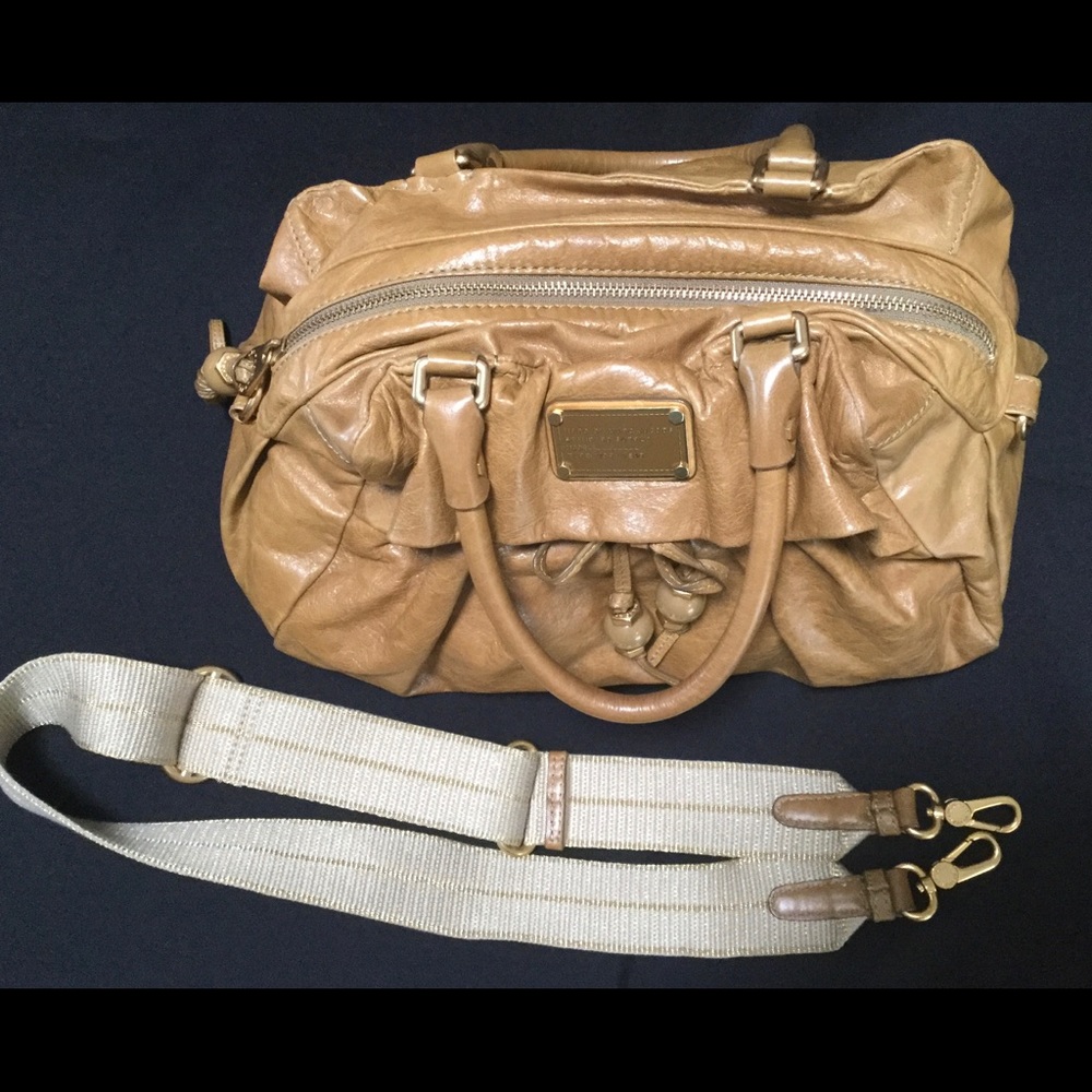 Marc Jacobs Soft mustard tan Leather Satchel